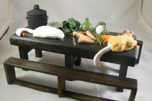 Tudor Table with food